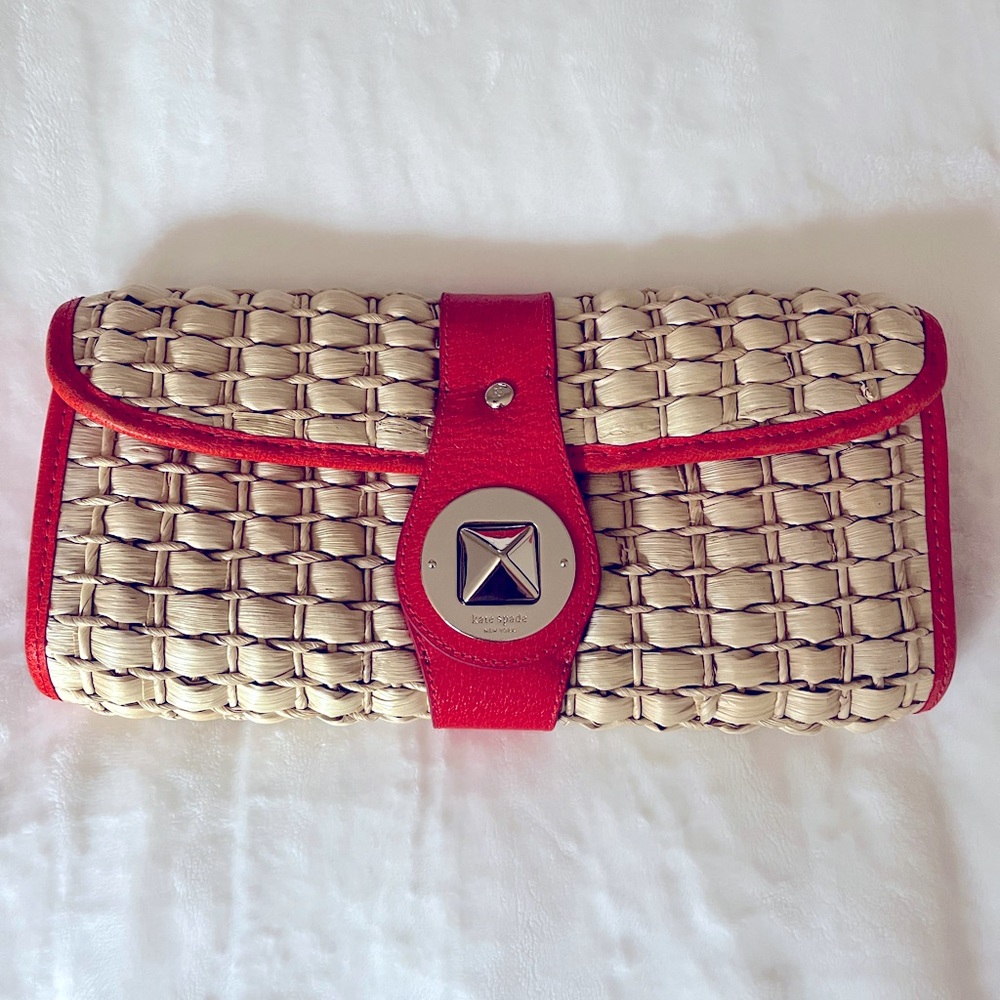 NEW Kate spade Ava clutch in coral